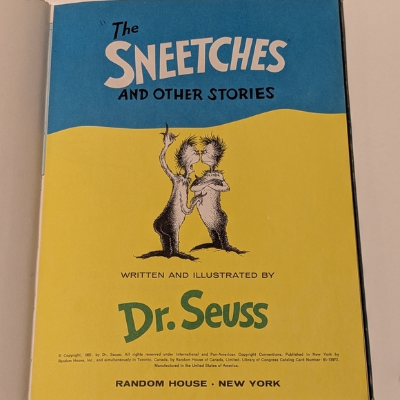 The Sneeches and Other Stories by Dr. Seuss, 1961 - Picture 5 of 9